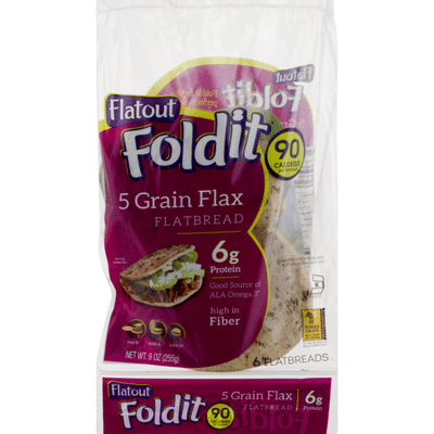 flatout foldit 5 grain flax flatbread flatout foldit 5 grain flax flatbread