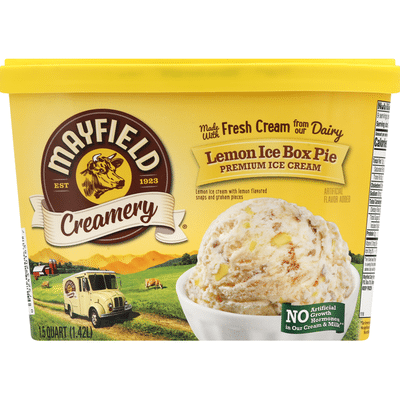 Mayfield Creamery Ice Cream Premium Lemon Ice Box Pie 1 5 Qt Instacart