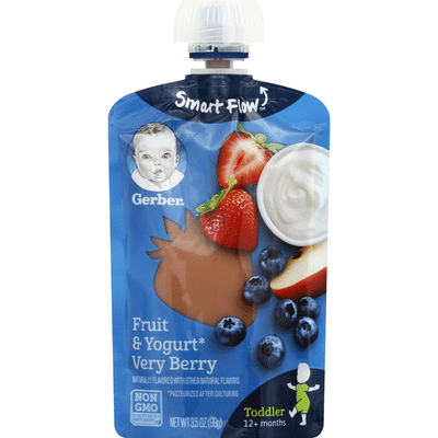 Gerber Toddler Food, Fruit & Yogurt Very Berry