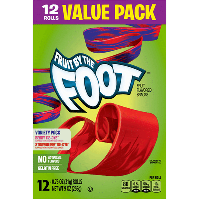 Fruit by the Foot Fruit Flavored Snacks, Variety Pack, Value Pack