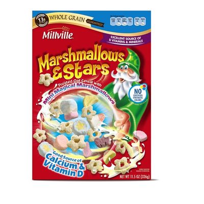 Millville Marshmallows & Stars Frosted Oat Cereal