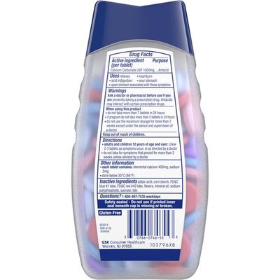 Tums Antacid Chewable Extra Strength Tablets, Antacid Chewable Extra Strength Tablets