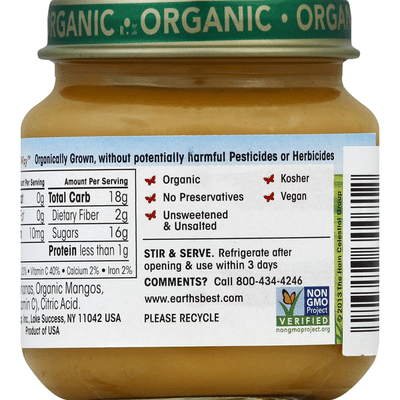 Earth's Best Stage 2 Banana Mango Organic Baby Food