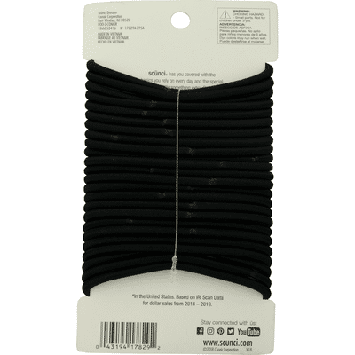 Scunci Elastics, Thick Hair - All Day, Strong Hold
