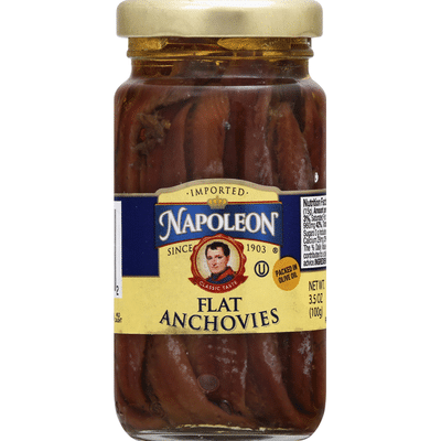 Napoleon Co. Flat Anchovies In Glass