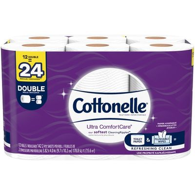 Cottonelle Ultra ComfortCare Double Roll Toilet Paper Bath Tissue