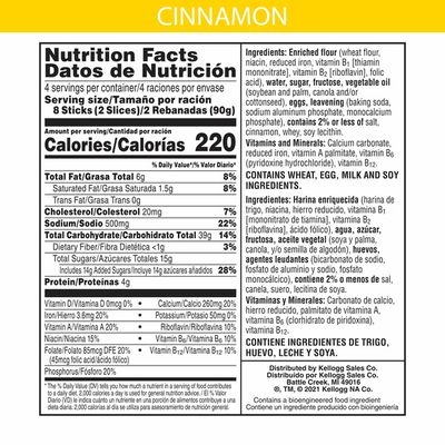 Eggo Frozen French Toast Sticks, Frozen Breakfast, All Day Kids Snacks, Cinnamon