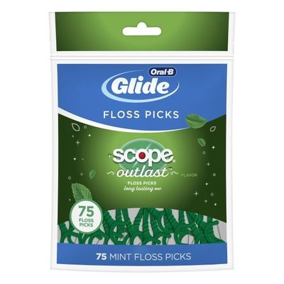 Oral-B Complete With Scope Outlast Dental Floss Picks, Mint