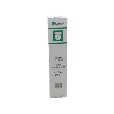 Genpak .75 Oz Paper Souffle Squat Portion Cup
