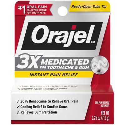 Orajel Medicated Toothache & Gum Instant Pain Relief Gel