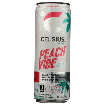Celsius Energy Drink Sparkling Peach Vibe 12 Fl Oz - Instacart Celsius Energy Drink Sparkling Peach Vibe 12 Fl Oz - Instacart