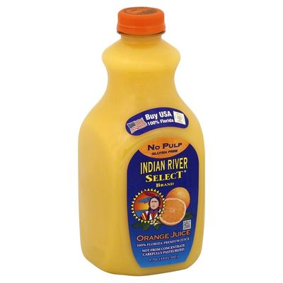 Indian River Select 100% Juice, Orange, No Pulp