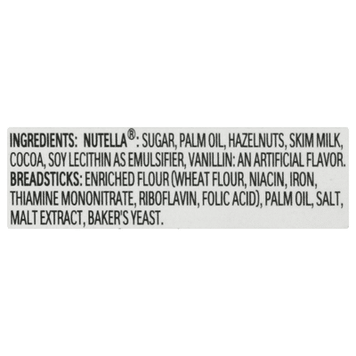 Nutella Hazelnut Spread + Multi Grain Sticks