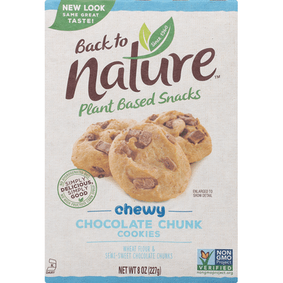 Back To Nature Cookies Chocolate Chunk Chewy 8 Oz Instacart