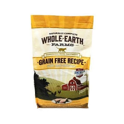 Whole Earth Farms Grain Free Recipe With Real Chicken Natural Food For Cats With Added Vitamins & Minerals