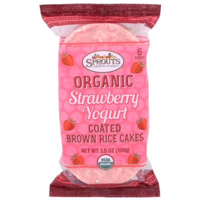 Sprouts Organic Strawberry Yogurt Rice Cakes