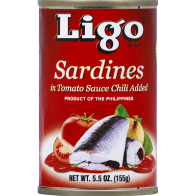 LIGO Sardines, in Tomato Sauce Chili Added