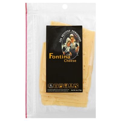 Les Petites Fermieres Cheese, Sliced, Fontina