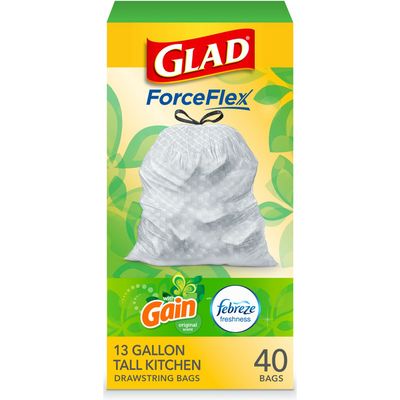 Glad Tall Kitchen Drawstring Bags Gain Original