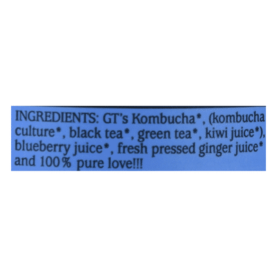 GTs Kombucha, Raw, Gingerberry
