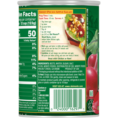 Del Monte Beets, Sliced