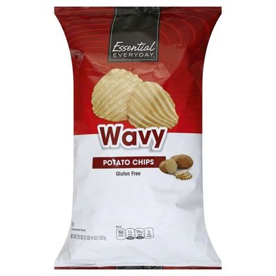 Essential Everyday Potato Chips, Wavy