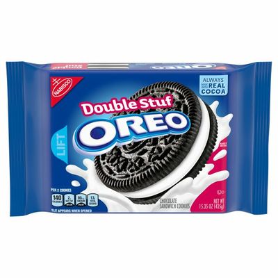 Oreo Double Stuf Chocolate Sandwich Cookies, Original Flavor, 1 Resealable Pack