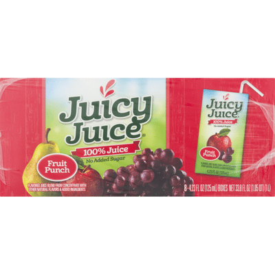 Juicy Juice 100% Juice Boxes Fruit Punch - 8 CT