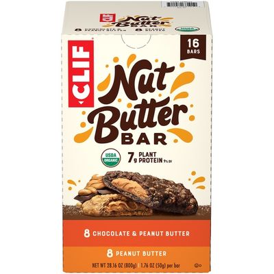 CLIF Bar Chocolate & Peanut Butter and Peanut Butter Nut Butter Bar ...