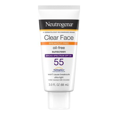 Neutrogena® Clear Face Liquid Lotion Sunscreen Broad Spectrum SPF 55