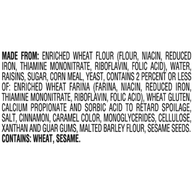 Pepperidge Farm® Cinnamon Raisin Bagels