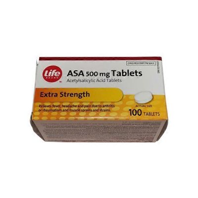 Life Brand ASA 500mg Tablets