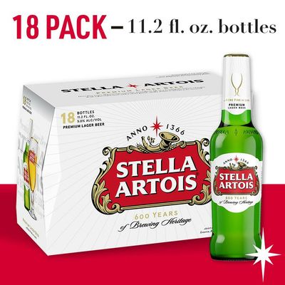 Stella Artois Lager Beer Bottles