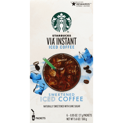 Starbucks VIA Instant Coffee Medium Roast Packets — Sweetened Iced Coffee