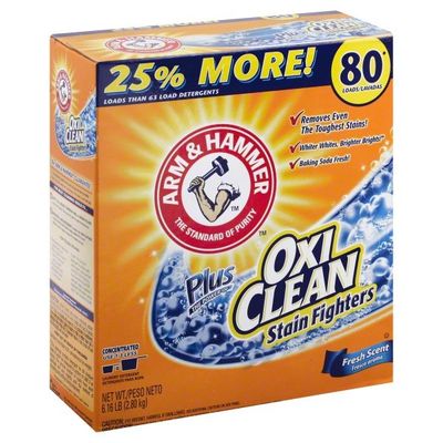 Arm & Hammer Plus Oxiclean Powder Laundry Detergent, Fresh Scent, 80 Loads