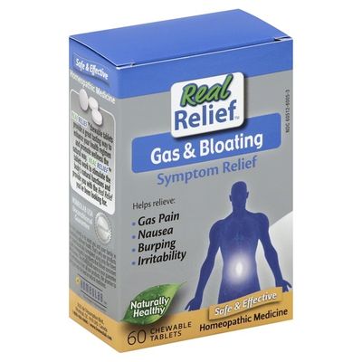 Real Relief Symptom Relief, Gas & Bloating, Chewable Tablets