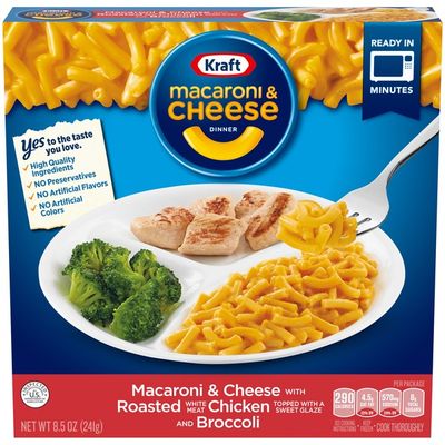 Kraft Macaroni & Cheese with Roasted Chicken and Broccoli Dinner