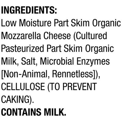 Horizon Organic Mozzarella Shredded Cheese