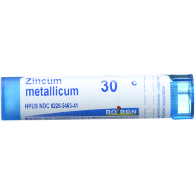 Boiron Zincum Metallicum 30C, Homeopathic Medicine for Leg Cramps
