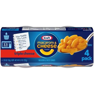 Kraft Triple Cheese Macaroni & Cheese Easy Microwavable Dinner