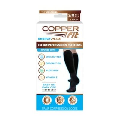Copper Fit Compression Socks, Energy, Small/Medium