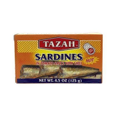 Tazah Hot Sardine In Tomato Sauce
