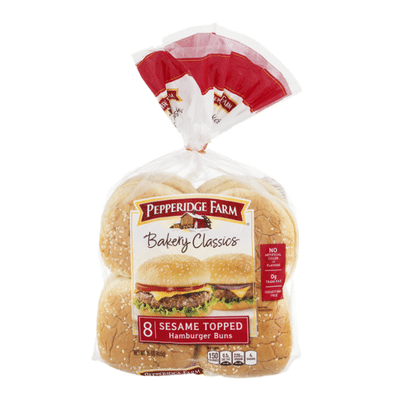 Pepperidge Farm Sesame Topped Hamburger Buns
