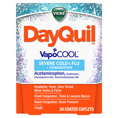 Vicks VapoCOOL Daytime Cough, Cold and flu relief