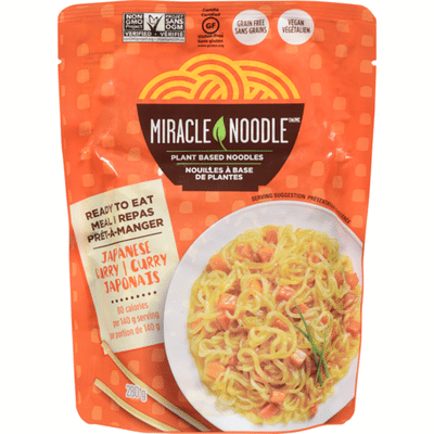 Miracle Noodle Gluten Free Ready-to-Eat Meal, Japanese Curry (10 oz ...