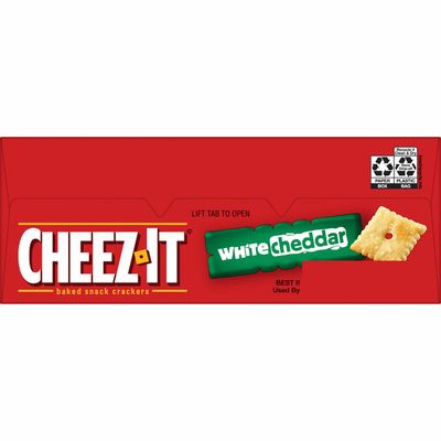 Cheez-It Cheese Crackers, Baked Snack Crackers, Office and Kids Snacks, White Cheddar
