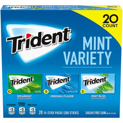 Trident Mint Variety Pack Sugar Free Gum