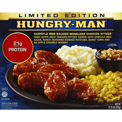Hungry-Man Chipotle BBQ Sauced Boneless Chicken Wyngz