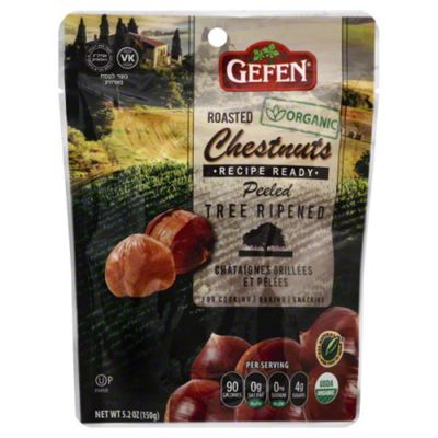 Gefen Chestnuts, Organic, Whole, Roasted & Peeled