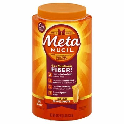 Metamucil , Psyllium Husk Powder Fiber Supplement, Plant Based